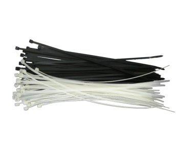 370X7.6 CABLE TIES BLACK PK100