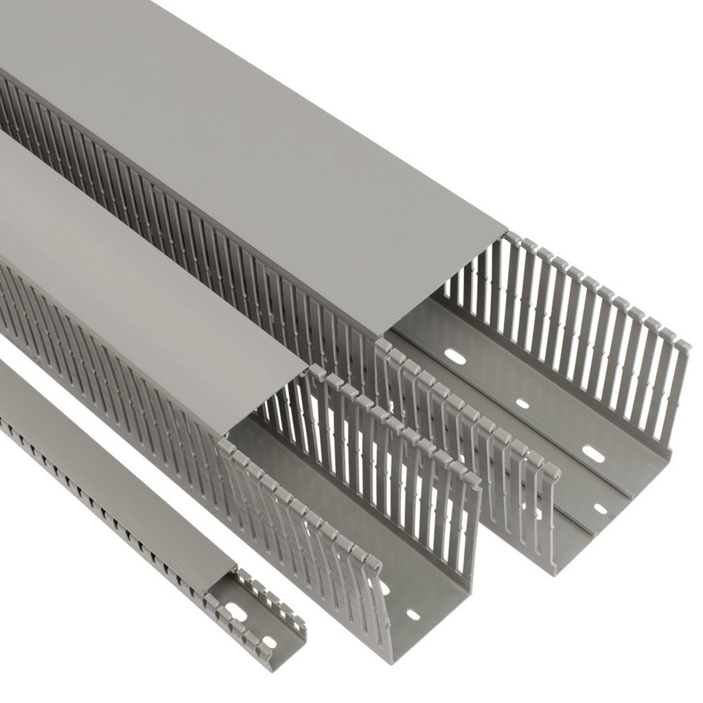 40x80 EF1.5X3LG1M-C, Wire Duct (ECS4080), Narrow Slot, 1 1/2"W x 3"H