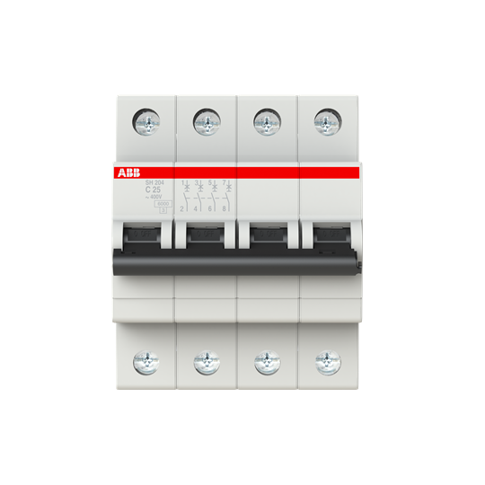 ABB SH204-C25 three-phase 25A magnetothermic