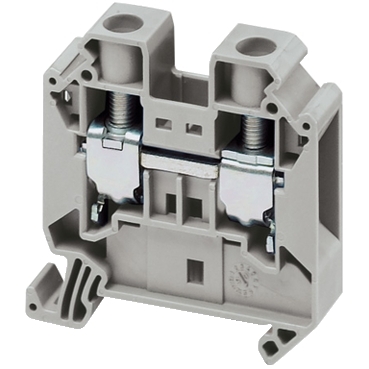 SCREW TERMINAL, FEED THROUGH, 2 POINTS, 16MM² , GREY