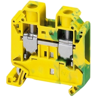  SCREW TERMINAL, PROTECTIVE EARTH, 2 POINTS, 16MM², GREEN-YELLOW