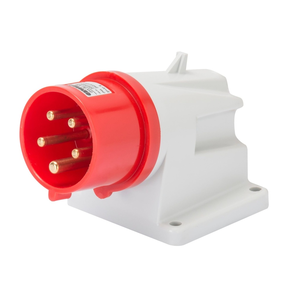 Spine fikse parete IP44 32A 3P+T+N (kuqe) PZ