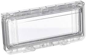 Plastic window with hinged transparent cover, L78xW165xD15mm, code: NSYVA278M, image