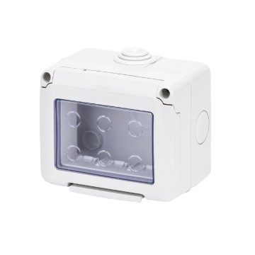 COMBI IN - WATERTIGHT CAP 2 MODULES - SYSTEM - IP55 - GREY RAL 7035