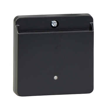 Central plate, Merten System M, for Hotel keycard holder, anthracite, code: MTN315414, image