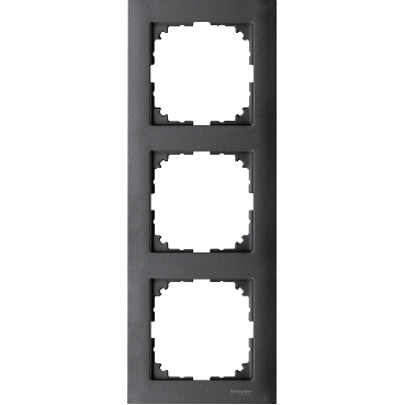 Cover frame, Merten M-Pure, 3 gangs, anthracite
