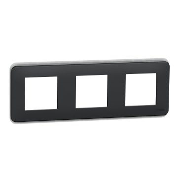 Cover frame, Unica Pro, 3 gangs, anthracite