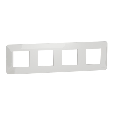 Cover frame, Unica Studio, 4 gangs, white
