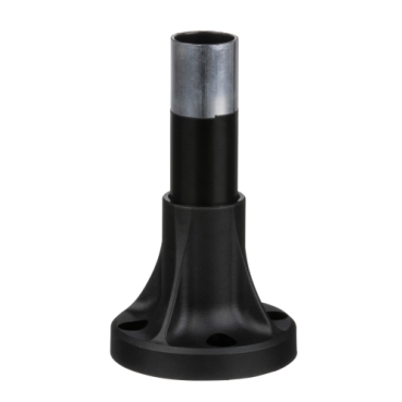 Harmony XVB, Fixing base for modular tower lights, plastic, Ø70, 80mm black aluminium support tube + black fixing plate