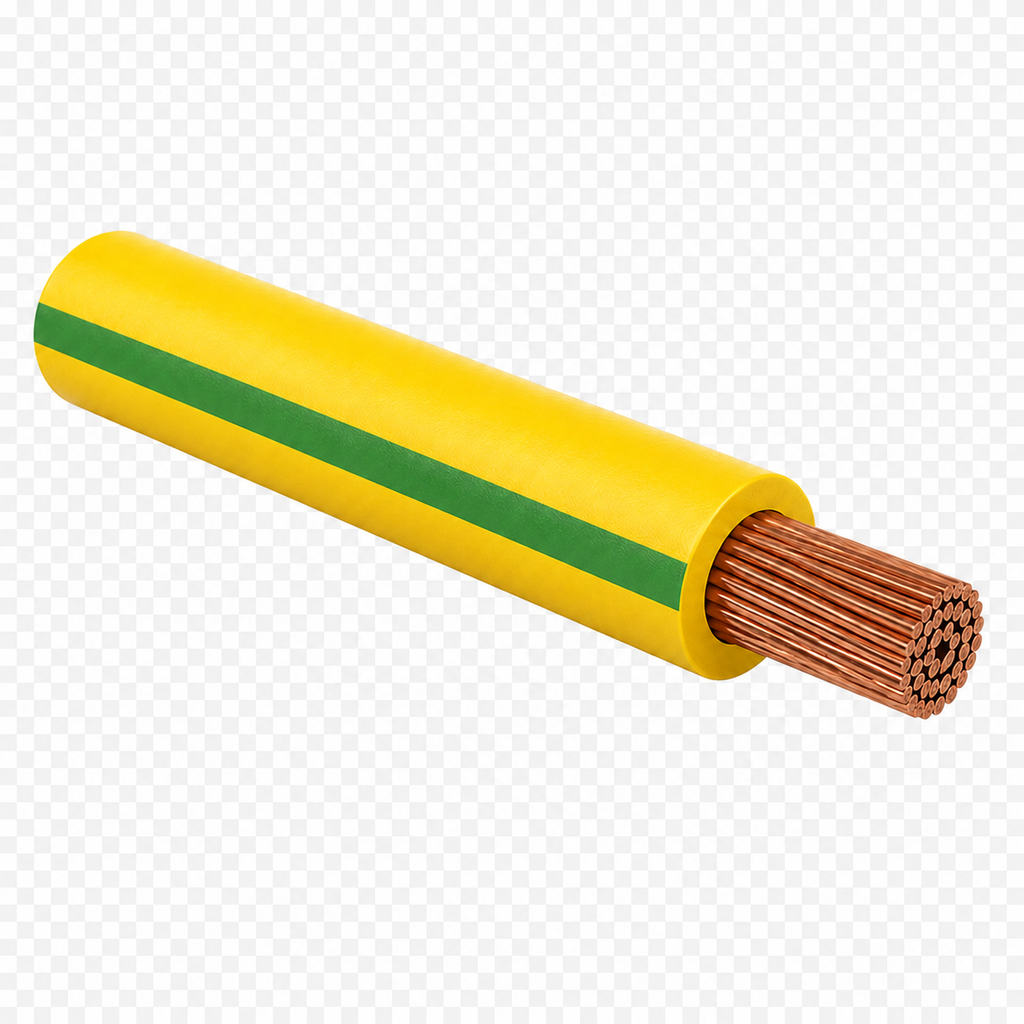 (Tel) Përcjellës elektrik verdhe/jeshil1X6mm2 450/750V GV FS17