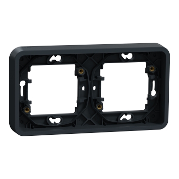 Mureva Styl - fixing frame - 2 gangs - horizontal - grey, code: MUR34101, image