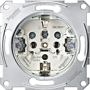 SCHUKO socket-outlet insert, screw terminals, code: MTN2400-0000, image