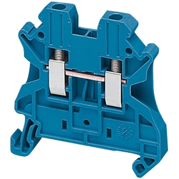 SCREW TERMINAL, FEED THROUGH, 2 POINTS, 2,5MM² , BLUE, code: NSYTRV22BL, image
