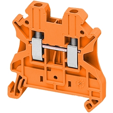SCREW TERMINAL, FEED THROUGH, 2 POINTS, 2,5MM² , ORANGE, code: NSYTRR22AR, image