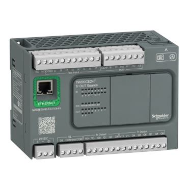controller M200 24 IO transistor Source+ Ethernet, code: TM200CE24T, image
