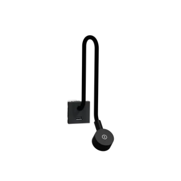 [NU360354] Bedside lamp plus USB charger type A, New Unica, 2W, 240V, LED indication, anthracite