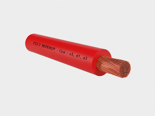 [CAV1X2.5ROFS17] (Tel) Përcjellës njëpolar  Kuqe PVC FS17 1x2.5 mm², RO 450/750V 