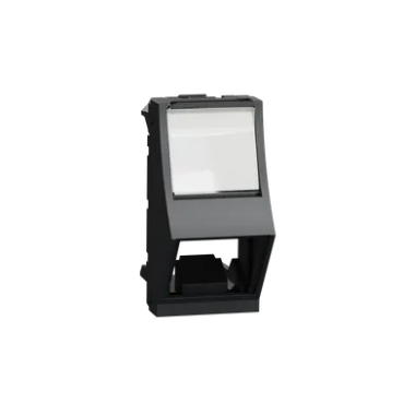 [NU940654] Central plate, New Unica, 1 x RJ45, SOne, 1 m, inclined, anthracite