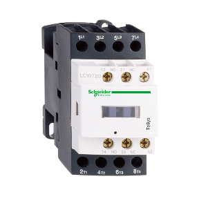 [LC1DT25F7] Contactor, TeSys Deca, 4P(4 NO), AC-1, 0 to 440V, 25A, 110VAC 50/60Hz coil