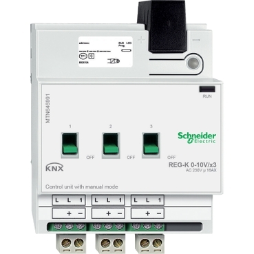 [MTN646991] Control unit 0-10 V REG-K/3-gang with manual mode, light grey