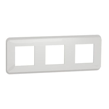 [NU400618] Cover frame, Unica Pro, 3 gangs, white