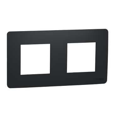 [NU200454] Cover frame, Unica Studio, 2 gangs, anthracite