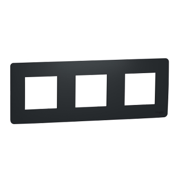 [NU200654] Cover frame, Unica Studio, 3 gangs, anthracite