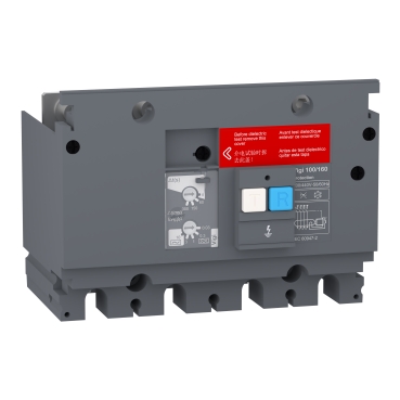 [LV529489] Earth-leakage add-on protection module, EasyPact CVS 100/160, 200 VAC to 440 VAC, 30 mA to 10 A, 4 poles
