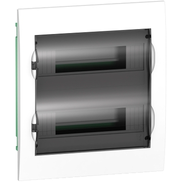 [EZ9E212S2F] Easy9 - flush enclosure 24 modules - smoked door - with E/N term.blocks