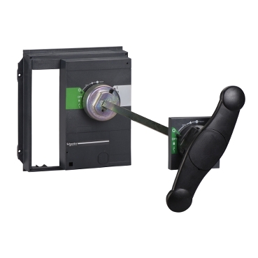 [33878] Extended rotary handle, ComPacT NS630b to NS1600 fixed, black handle, shaft length 218mm to 605mm, IP55