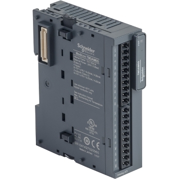 [TM3AM6G] Input/output analog module, Modicon TM3, 4 inputs, 2 output (spring) 24 VDC