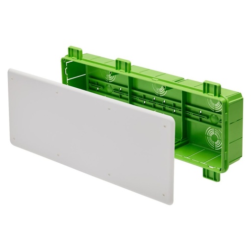 [GW48009PM] JUNCTION AND CONNECTION BOX - FOR BRICK WALLS - WITH DIN RAIL - DIMENSIONS 480X160X75 - WHITE LID RAL9016