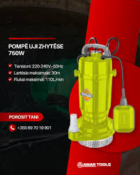 [DPU750W]  Dyllu pompe uji zhytese 750W  110L/MIN